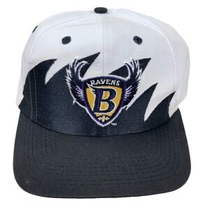 Vintage Baltimore Ravens Hat Cap Snapback Shark Tooth Sharktooth 90s Logo 7 RARE